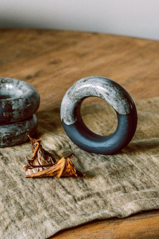 Black Indra Doughnut (Left) - Studio Agni