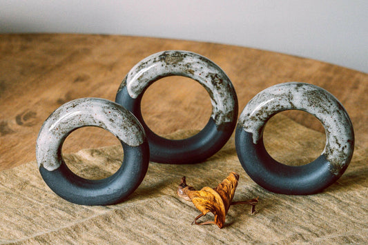Black Indra Doughnut (Left) - Studio Agni