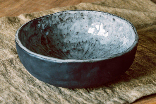Black Indra Salad Bowl - Studio Agni