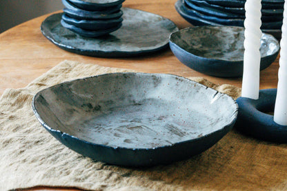 Black Indra Serving Bowl - Studio Agni